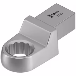Wera 7781, Torque wrench end fitting, Argent, 16 mm, 1 pièce(s), Acier C-V (Chrome-Vanadium), 2,8 cm