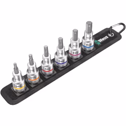 Wera Belt C 2, Ensemble de douilles, 1/2", Métrique, 6 tête(s), 4,5,6,8,10 mm, 285 mm