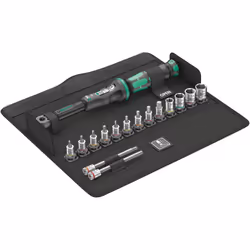 Wera 05004180001, Clé dynamométrique de type poutre, Mécanique, 1/4", 2,5 - 25 N·m, Acier, Noir, Vert