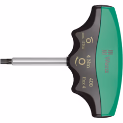 Wera 400 Hex, Clé dynamométrique de type poutre, Mécanique, 3/8", 5 - 5 N·m, Noir, Vert, 150 mm