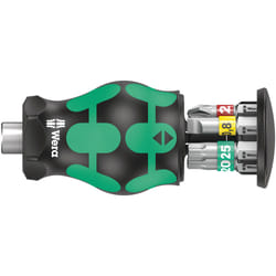Wera Kraftform Kompakt Stubby Magazin 1 Tournevis multi-embouts Tournevis plat