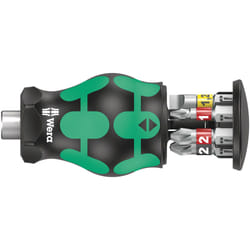 Wera Kraftform Kompakt Stubby Magazin 2 Tournevis multi-embouts Tournevis plat