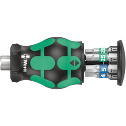 Wera Kraftform Kompakt Stubby Magazin 3 Tournevis multi-embouts Tournevis plat