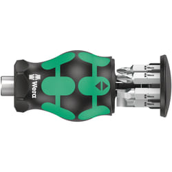 Wera Kraftform Kompakt Stubby Magazin 5 Tournevis multi-embouts Tournevis plat