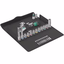 Wera Bicycle Set 7, Noir, Vert, Gris, Noir, Vert, 3/8"
