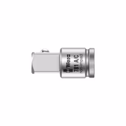 Adaptateur carré femelle 1/4'' vers carré mâle 1/2''. Pour l'utilisation manuelle et mécanique (non impact), avec gorge à bil ...