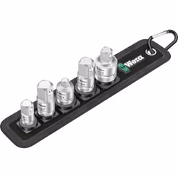 Wera 781/5 Set 1, Ensemble de douilles, 1/4", Impérial, 5 tête(s), 1/2,3/8", Sulfate de chondroïtine