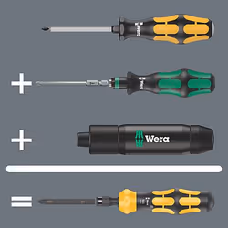 Wera 05018100001 Tournevis manuel Tournevis multi-embouts Tournevis plat - Vue supplémentaire 4