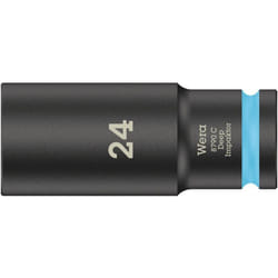 8790 c Impaktor Deep 05004839001 6 pans intérieurs Douille 24 mm 1/2 (12.5 mm) - Wera