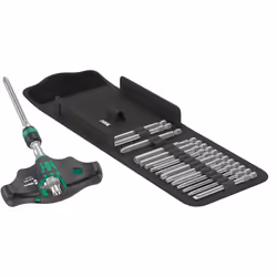 Wera 05023471001, 17 pièce(s), Noir, Vert, Acier, Noir, Vert, 567 g, 15 cm, 5 cm
