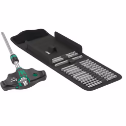 Wera 05057473001, 17 pièce(s), Noir, Vert, Acier, Noir, Vert, 567 g, 15 cm, 5 cm