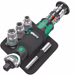Wera 05004283001, 18 pièce(s), Noir, Vert, Acier, Noir, Vert, 448 g, 14 cm, 5,5 cm