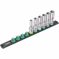 description · Jeu de 6 pièces sur barre magnétique à écrou, 1/2"· Baguette magnétique avec prise sûre de noix et retrait simp ...