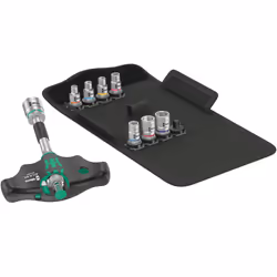 Wera 05057474001, 9 pièce(s), Noir, Vert, Acier, Noir, Vert, 1/4", 452 g, 15,5 cm