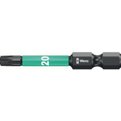 Wera - Embout impaktor dc T20 longueur 50 mm 1/4 po. E6,3 Impacteur, dc