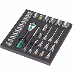 Wera 05150112001, 31 pièce(s), Noir, Vert, Acier, Noir, Vert, 4,68 kg, 40,5 cm, 36 cm