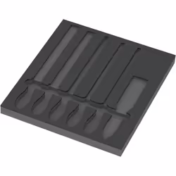 Wera 05137383001, Insert en mousse, Wera, 1 pièce(s), Noir, 344 mm, 392 mm