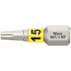 description Embouts de haute qualité pour vis TORX ® intérieures. Grâce à la force de serrage résultant de la pression superf ...