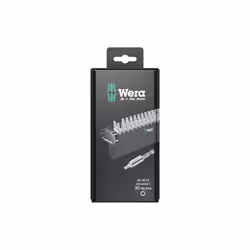 Description 30 pièces. Embouts Wera extra-rigides pour emploi universel. 1 support universel 899/4/1 K utilisable sur visseus ...