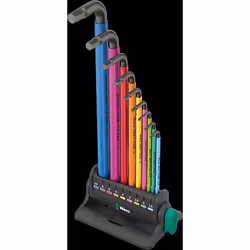 Wera 05133165001 Clé hexagonale Set de clé allen/hexagonale forme de l Métrique 9 pièce(s)