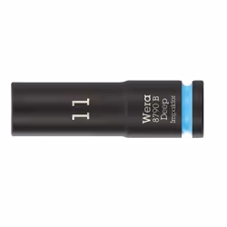 Wera 05005552001, Douille à choc, Noir, Bleu, 1 tête(s), 3/8", Métrique, 11 mm