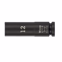 Wera 05005553001, Douille à choc, Noir, 1 tête(s), 3/8", Métrique, 12 mm