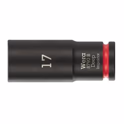 Wera 05005558001, Douille à choc, Noir, Rouge, 1 tête(s), 3/8", Métrique, 17 mm