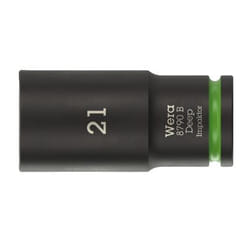 Wera 05005561001 Douille à choc Noir, Vert