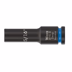 Wera 05005565001, Douille à choc, Noir, Bleu, 1 tête(s), 3/8", Impérial, 5/16"