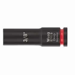 Wera 05005566001, Douille à choc, Noir, Rouge, 1 tête(s), 3/8", Impérial, 3/8"
