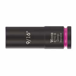 Wera 05005569001, Douille à choc, Noir, Rose, 1 tête(s), 3/8", Impérial, 9/16"