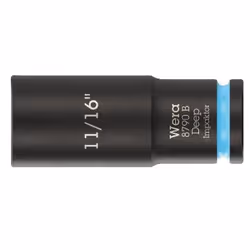 Wera 05005571001, Douille à choc, Noir, Bleu, 1 tête(s), 3/8", Impérial, 11/16"