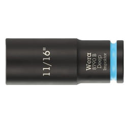 Wera 05005571001 Douille à choc Noir, Bleu