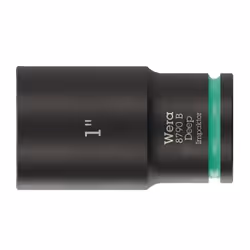 Wera 05005576001, Douille à choc, Noir, Vert, 1 tête(s), 1/4", Impérial, 1"
