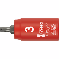 Wera 05005900001, Prise, 1/4", Métrique/empirique, 3 mm, 1/4", 3 mm