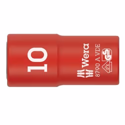 Wera 05005936001, Douille à choc, Rouge, Blanc, 1 tête(s), 1/4", Métrique, 11 mm