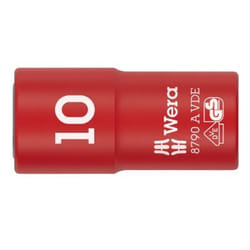Wera 05005936001 Douille à choc Rouge, Blanc