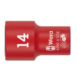 Wera 05005940001 Douille à choc Rouge, Blanc