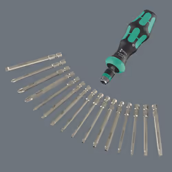 Wera Kraftform Kompakt 60 RA-R Imperial 1 Tournevis multi-embouts Tournevis plat - Vue supplémentaire 8