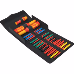 Désignation du produit : Set Kraftform Kompakt VDE de 23 pièces. 1 tournevis dynamométrique Safe-Torque Speed 7508 VDE avec c ...