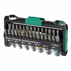 Wera Tool-Check Automotive 1, 1 pièce(s), Noir, Vert, Acier inoxydable, Acier inoxydable, 478 g, 51 mm, 218 mm