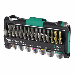 Wera Tool-Check 1, 1 pièce(s), Noir, Vert, Acier inoxydable, Acier inoxydable, 497 g, 35 mm, 170 mm