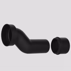 Sanit 70 mm DN90/DN100 # 58.940.00..0000 Coude de raccordement au sol Sanit 70mm DN90 / DN100 Coude de raccordement au sol po ...
