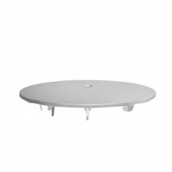 Description générale Capot chromé pour bonde de douche, diamètre 112 mm pour trou de 90 mm, compatible avec la référence SANI ...