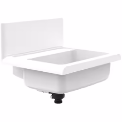 Sanit Lavabo lineo 60.012.01..0099 lineo vasque avec trop-plein dissimulé et valve push-open avec paroi arrière anti-éclabous ...