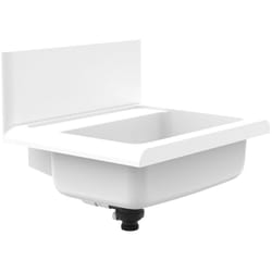 Sanit - lineo lavabo vasque plastique blanc, capacité 12 l