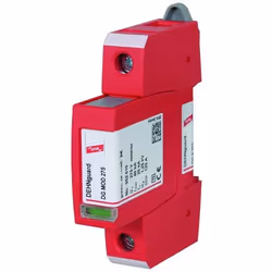 DEHN DG S 275, Terminal, 230 V, 50 - 60 Hz, 20000 A, Rouge, Thermoplastique