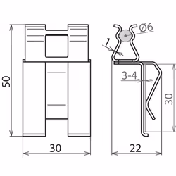 DEHN 308140 kit de support