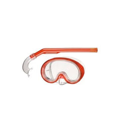 BECO-Beermann 99005-5 masque de plongée Polycarbonate Rouge, Transparent Enfant