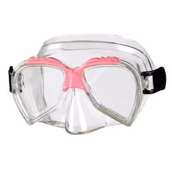 BECO-Beermann 99001-4, Enfant, Demi-masque, Polycarbonate, Rose, Transparent, 4 an(s)